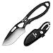 Buck PakLiteTM Skinner Knife with Black Traction Coat (Black/Silver, 6 5/8-Inch)