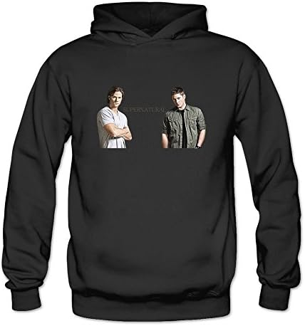 IHoo Women's Supernatural Sweatshirt Hoodie Black XL