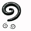Resin Imitation Water Buffalo Horn Jewelry Ear Tribal, 11mm (7/16'') - Sold as a Pair