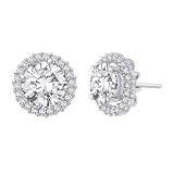14K White Gold 1/2 ct. Diamond Earring Jackets