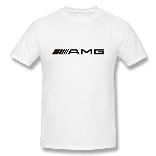 Van Men's Mercedes Benz Luxury Super Car AMG Brand Logo Tees White