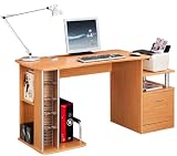Large COMPUTER DESK in Oak with FREE EXPEDITED DELIVERY (PC41o)