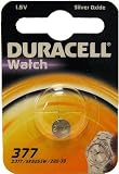 Duracell 377 SR626SW SB-AW AG4 1.55v Silver Oxide Watch Battery