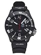 Tauchmeister T0220A Black PVD Divers Watch with Off-set Crown