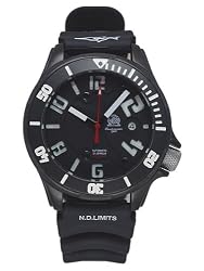 Tauchmeister T0220A Black PVD Divers Watch with Off-set Crown
