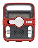 Etón American Red Cross ARCFR600R Solarlink Digital AM/FM/SW/NOAA S.A.M.E. Weather Radio with Flashlight, Siren, Solar and CellPhone Charger (Red)