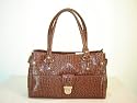 Liz Claiborne Faux Croc Handbag/Purse