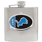 Detroit Lions 6oz Stainless Steel Hip Flask