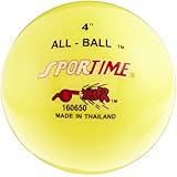 Sportime Multi-Purpose Inflatable All-Balls - 4 inch - Set of 12 - Yellow