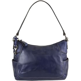 Fossil Handbag - Claudia Rain Top Zip (Color: Blue)