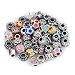 Ten Pack of Assorted Antique Silver Beads and Rhinestone Spacer Bead Charms (Style May Vary)