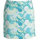 bette & court 18 Printed Performance Skort (COLOR: White/Teal, WOMENS SIZE:10)
