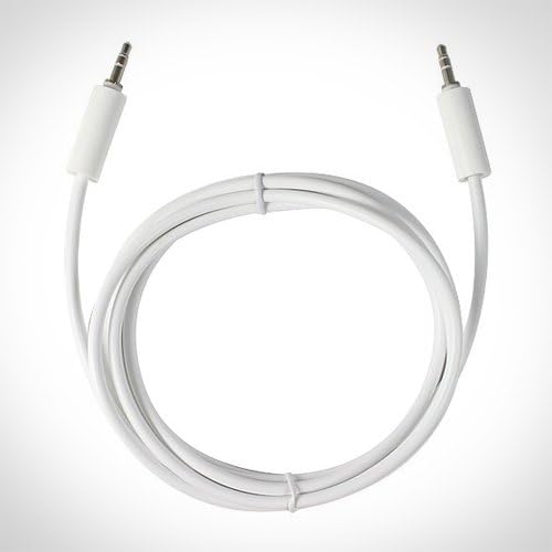 3.5mm Auxiliary to 3.5mm Auxiliary Audio Cable, Perfect for Playing Music Through Your AUX for iPhone, iPod, Droid X, Samsung Epic Galaxy, BlackBerry, EVO 4G, and other Smart Phones and MP3 Players - Extra Long (6 feet) and Thick Cable for Premium Sound Quality