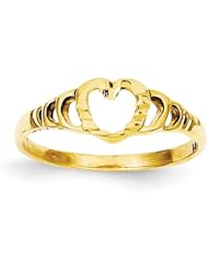 14k Childrens Heart Ring
