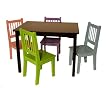 Beck Children's Wooden Table with Four Chairs