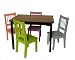 Beck Children's Wooden Table with Four Chairs
