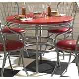 Red Soda Shoppe Round Table