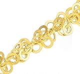 Avalanche Of Linking Loops 14k White Gold Bracelet