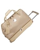 Diane Von Furstenberg "Raquel" Wheeled Drop-Bottom Duffel Bamboo