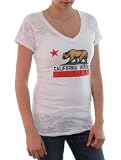 California State Flag V-Neck Burnout Tunic Shirt by Dolphin Shirt Company