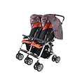 Combi Twin Sport 2 Side by Side Double Stroller in Ember/Mandarin