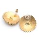 Gold Sun Motif Earrings