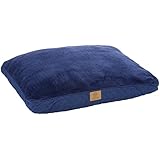 American Kennel Club Fur Diamond Stitch Reversible Gusset Pet Bed, Navy