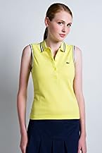 Red! Collection Sleeveless Tipped Cotton Pique Polo