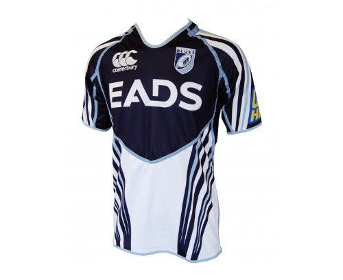 CANTERBURY Cardiff 2011/2012 Junior Away Rugby Pro Short Sleeve Jersey, 14