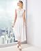 OSA Women's Vintage Fit Flare Casual Embroidery Chiffon Lace Maxi Dress