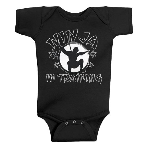 Threadrock Unisex Baby Ninja In Training Bodysuit
