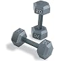 Body Solid Iron Hex Dumbbell Pairs