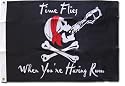 Time Flies When You're Having Rum - 2' x 3' Nylon Flag