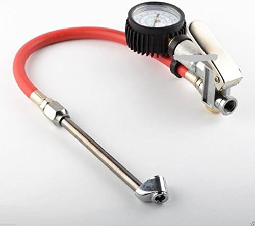 AIR TIRE INFLATOR WITH DIAL GAUGE DUAL CHUCK