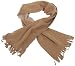 Fleece-Schal mit Fransen braun/sand