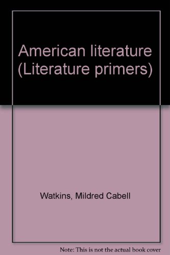 American literature (Literature primers)