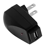 GTMax Black USB Home Travel Charger for T-Mobile Nokia Nuron 5230