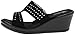 Skechers Cali Women's Rumblers-Hope Float Wedge Sandal, Black, 10 M US