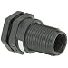 Hayward PVC Bulkhead Fitting, Class 150, EPDM Gasket, 1" Socket x Threaded