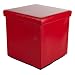 Suchen : STILISTA® Sitzwürfel "CUBE", Sitzhocker, Aufbewahrungsbox, Hocker, Truhe, Fußbank, PU Leder, Farbvarianten Schwarz Weiß Dunkelrot Hellrot Blau, klappbar, faltbar