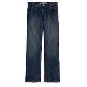 Harley-Davidson® Men's Boot Cut Medium Weight Blue Jeans. Back pocket embrodiery. 99027-09VM