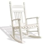 Slat Child Rocker - Pure White