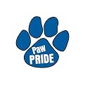 Paw Pride Cheer Cheek Decal 100-pk. - Blue