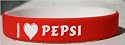 I Love Pepsi Custom Wristband
