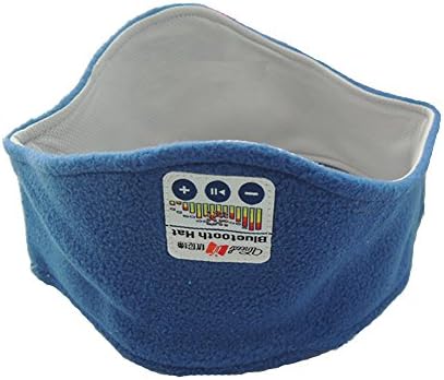 Musicell Bluetooth Sporting Headband Sweatband YOGAband Running Headband Sleep Headphones Bluetooth Sleeping Headset With Microphone for Handsfree Call Answering (Medium Size - One Size Fits Most)(Blue)