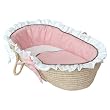 Hoohobbers Moses Basket, Classic Pink