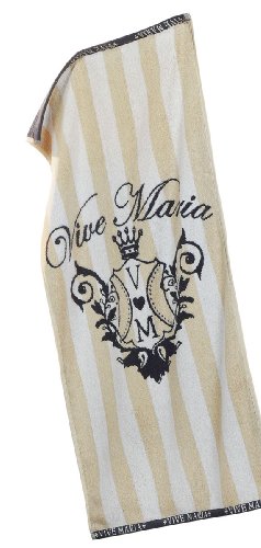 Global Labels G 32 300 VM2 100 Vive Maria Jacquard-Frottier-Handtuch 50 x 100 cm crème / weiß