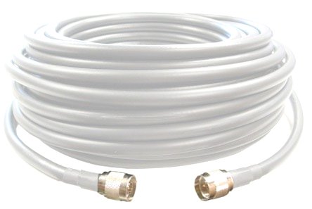 100 feet of LMR400 Ultra Low Loss Coax Cable White Color with N Male Connector EndsB0013RHZS4 