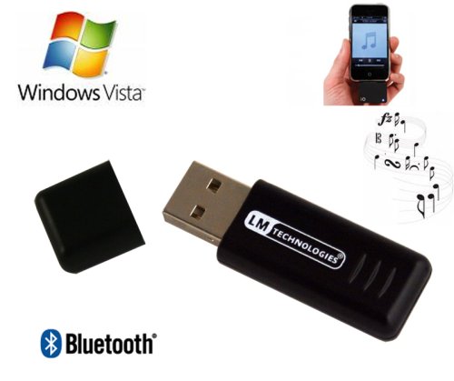 Childrens Toyshop  Computer : USB Bluetooth Dongle Adapter, Version 2.0 EDR.  Compatible With Windows VISTA and A2DP (Wireless Stereo Music Transfer).
