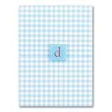 Blue Stripes Tri-fold Birth Announcement